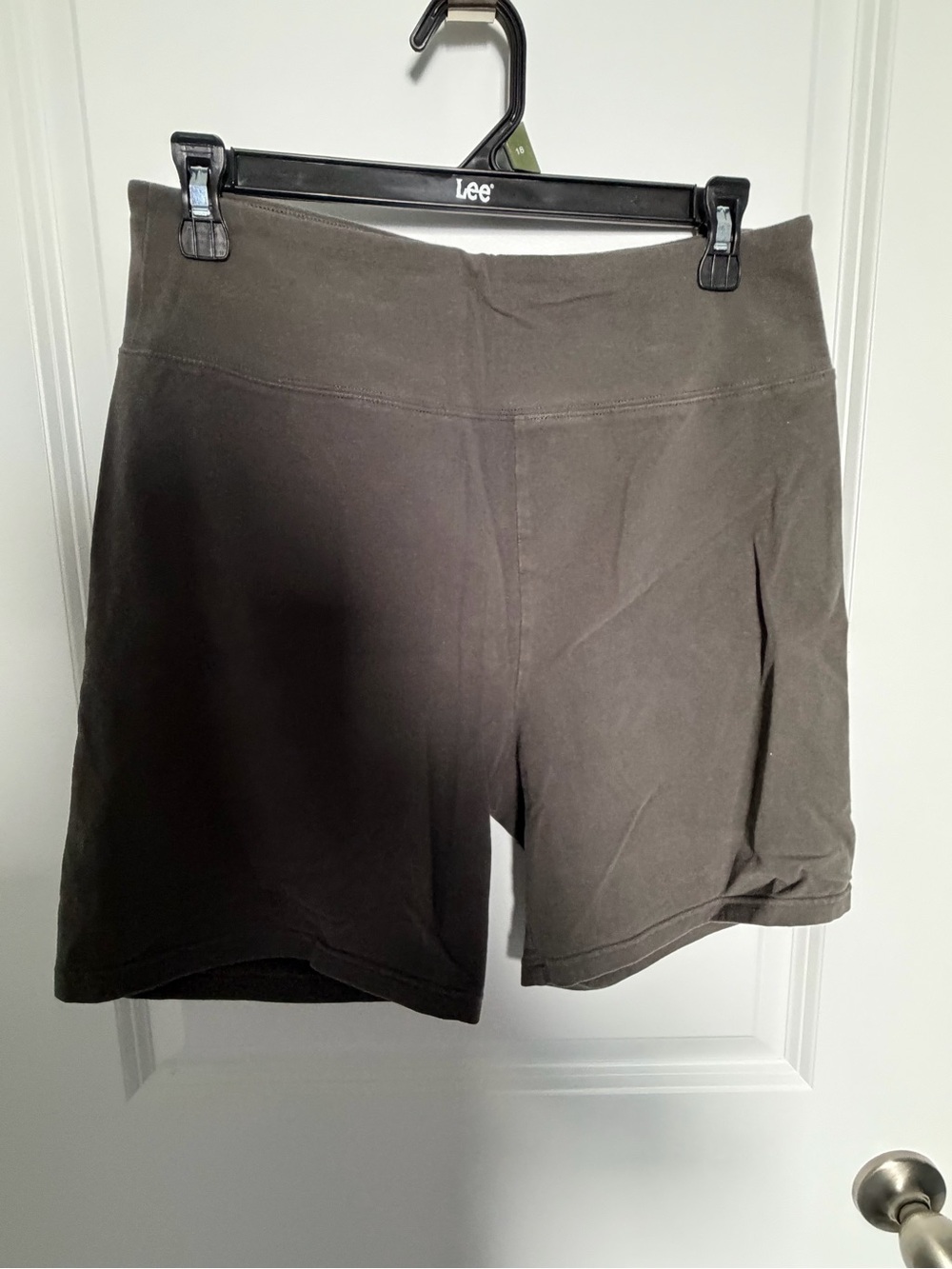 American Eagle Outfitters Gray High-Rise Bike Shorts